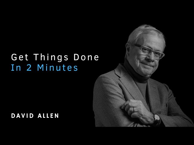 Habit 2: The "two-minute rule": batching quick tasks